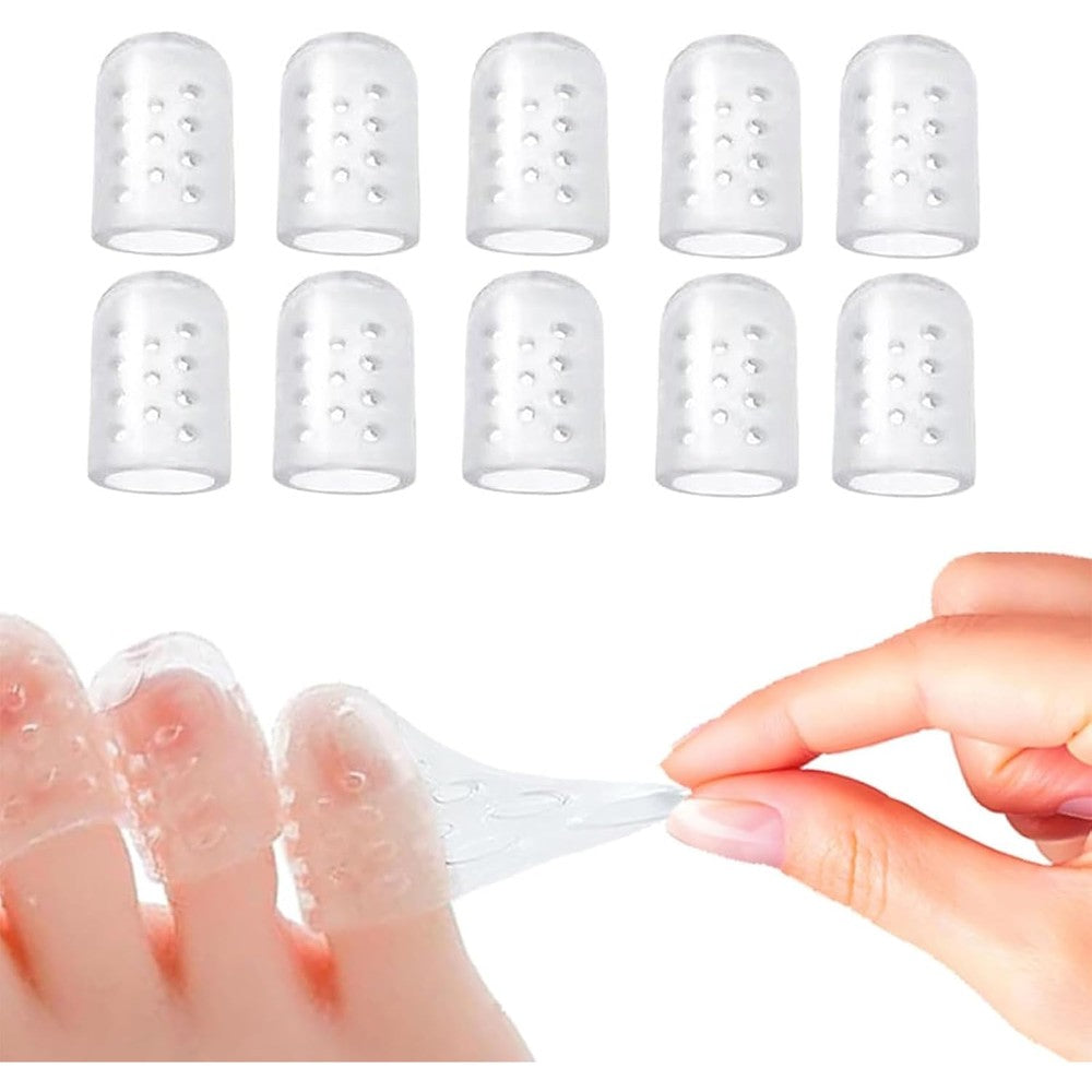 Mabor Silicone Toe Caps 10 piece pack front view for foot care
