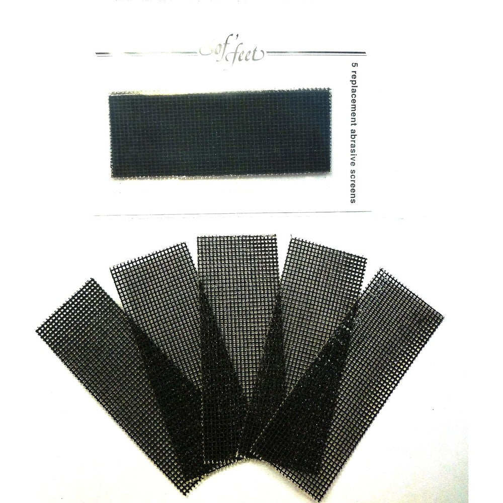 Sof'Feet Callus Reducer Replacement Screens front view 5 count pack