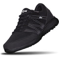 Diawin Refreshing Black wide shoes front view for orthopedic support.