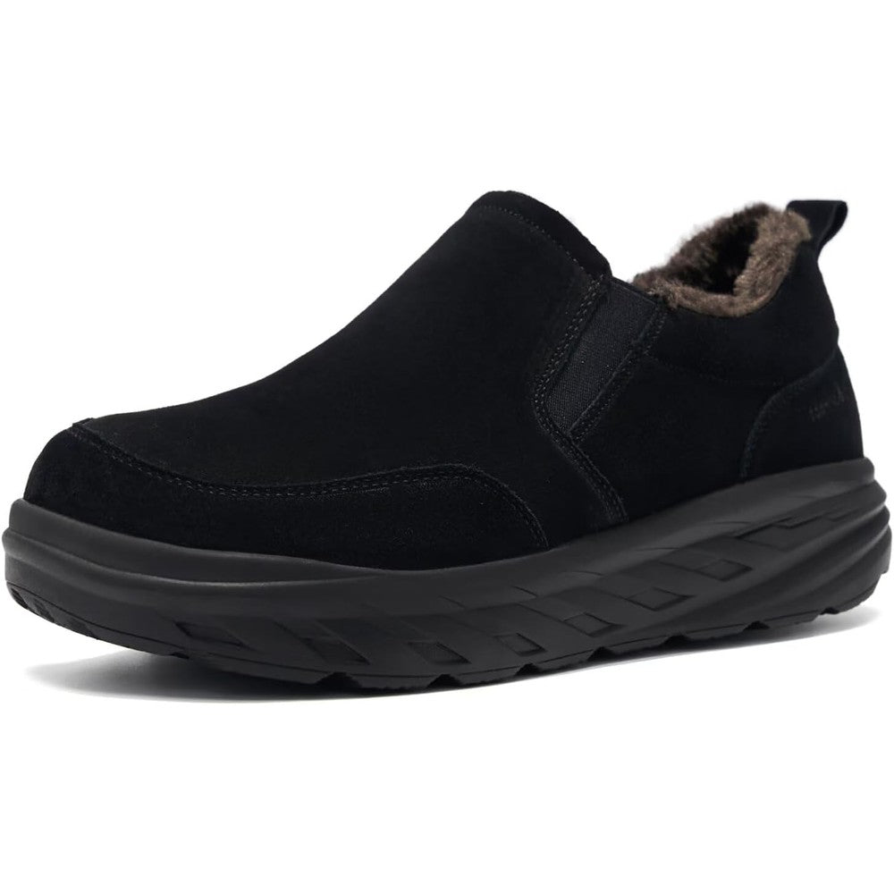 OrthoComfoot Women's Orthopedic Diabetic Winter Slippers front view for plantar fasciitis relief.