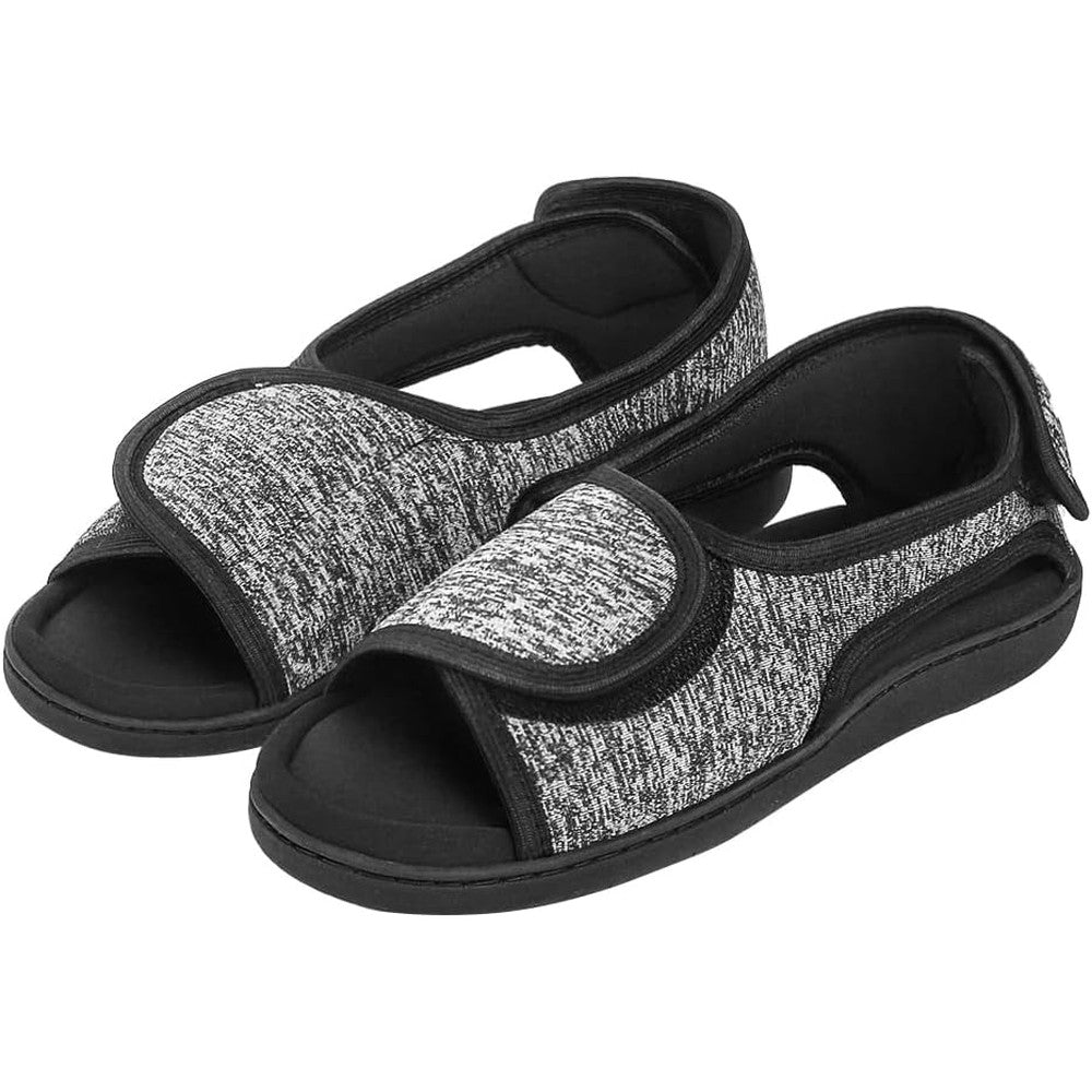 ITODA Diabetic Sandals front view showing adjustable straps for swollen feet.