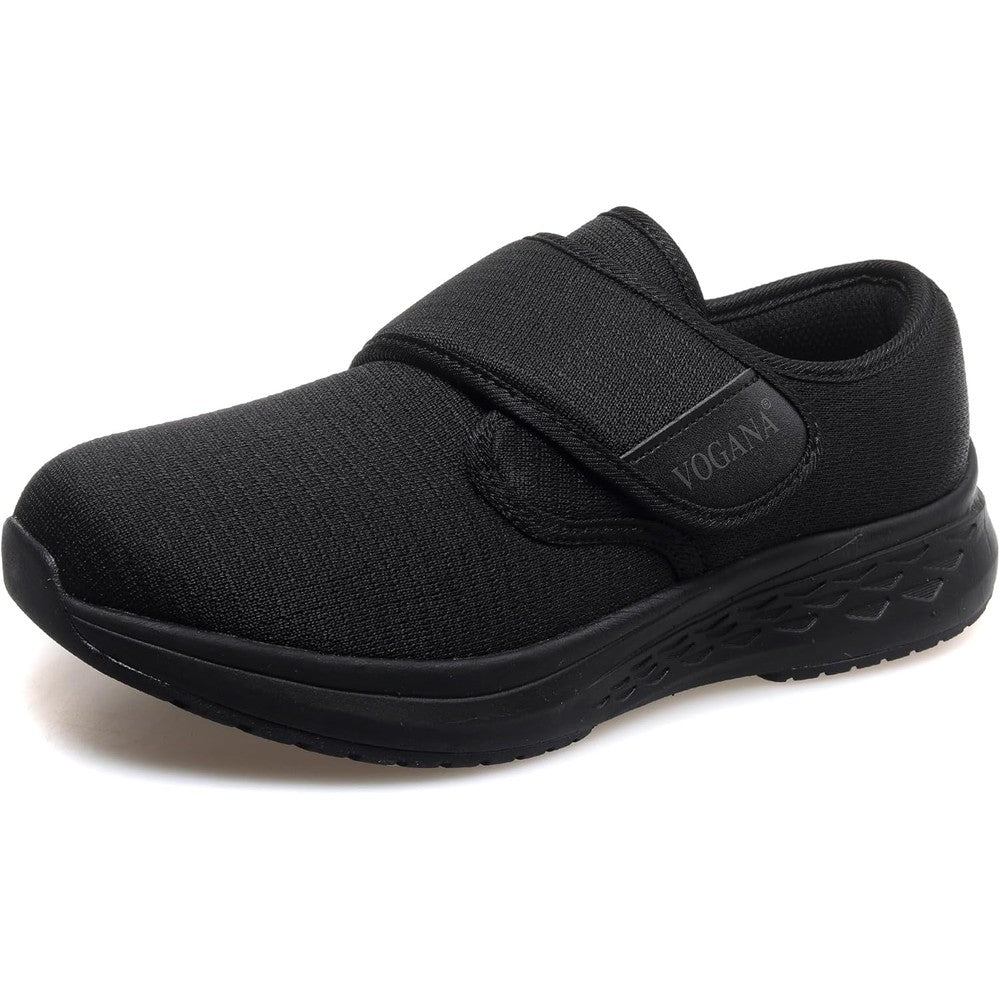 Vogana Diabetic Shoes for women front view showing adjustable Velcro straps.