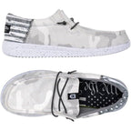Howitzer Men's Roam Patriot Sneakers front view showcasing white camo print.