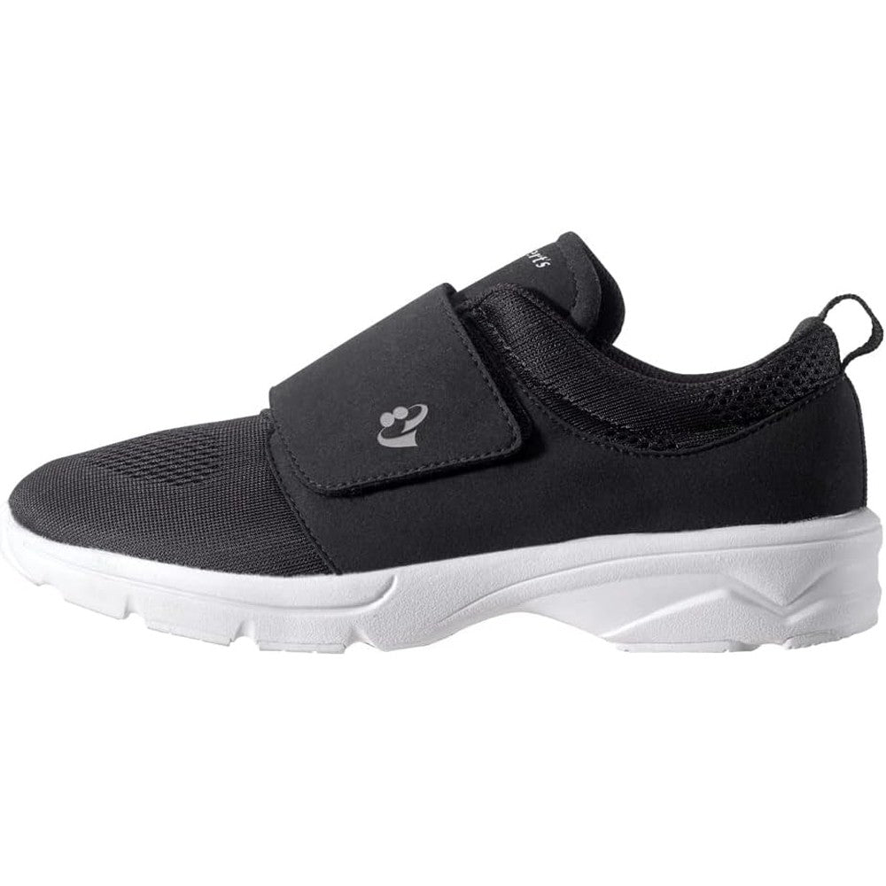 Silvert's Women's Lightweight Easy Walker Wide Shoes front view showing adjustable strap.