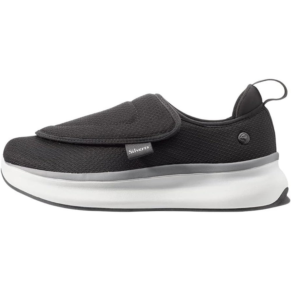 Silvert's Men's Extra Wide Comfort Shoes front view showing adjustable straps.