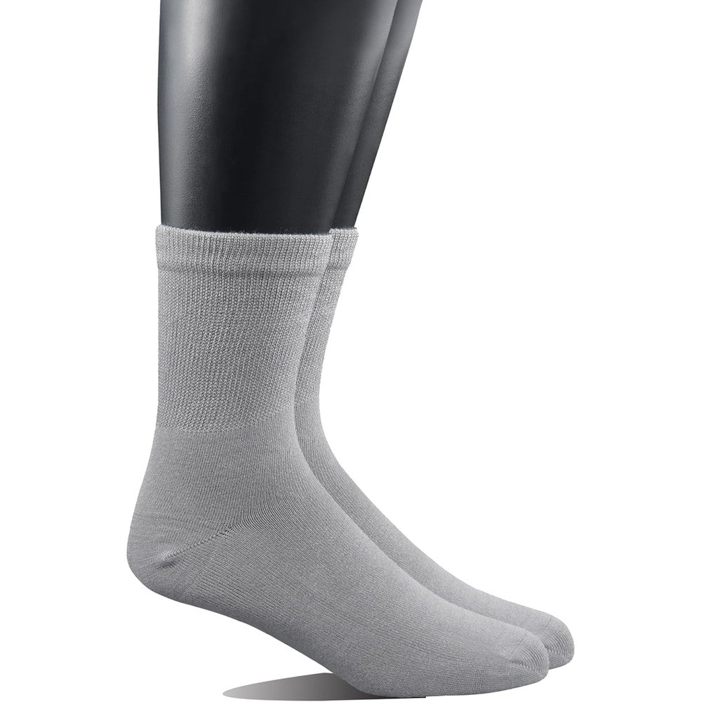 Yomandamor Men's 5 Pairs Quarter Diabetic Socks front view for circulation