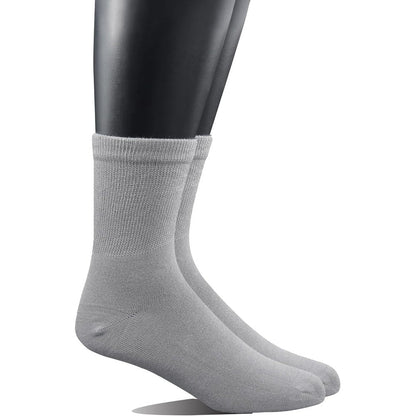 Yomandamor Men's 5 Pairs Quarter Diabetic Socks front view for circulation