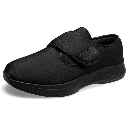 Vogana Diabetic Shoes for Men front view adjustable width walking sneakers.