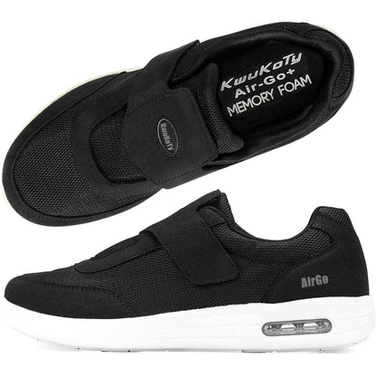 KWUKOTY Women's Wide Diabetic Shoes front view showing adjustable straps.