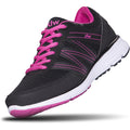 Diawin wide shoes for women front view black orthopedic sneakers.