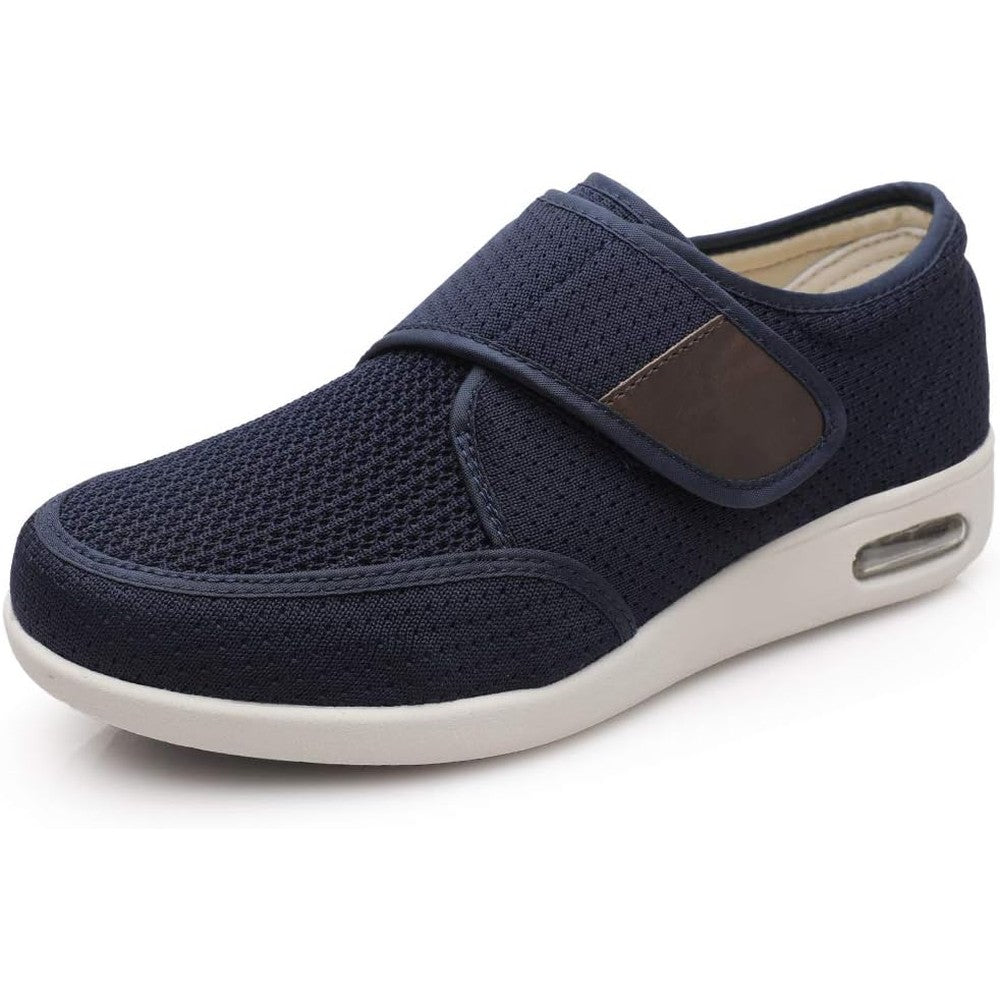 ZUMEIJIA Men's Diabetic Elderly Shoes front view adjustable walking footwear.