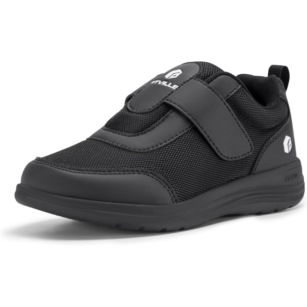 FitVille EasyTop StrapEase V4 women's diabetic shoes front view adjustable straps