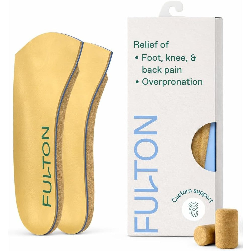 Fulton Universal Shoe Inserts front view of custom molding cork insoles for women