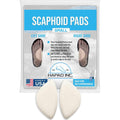 Hapad Arch Support Pad Small front view showing white wool felt texture.