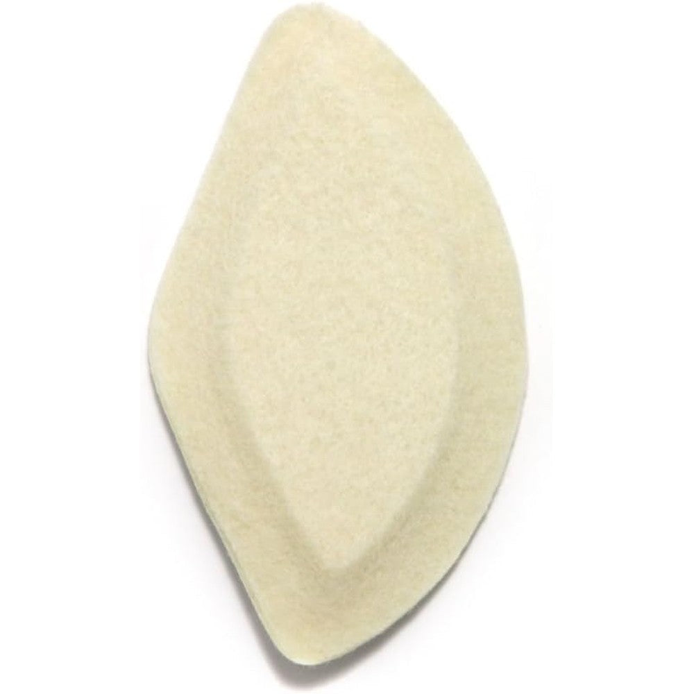 MARS Wellness Premium Felt Foot Arch Support Pads front view showing beige texture.