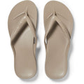 Archies Arch Support Flip Flops front view showing orthotic arch profile.