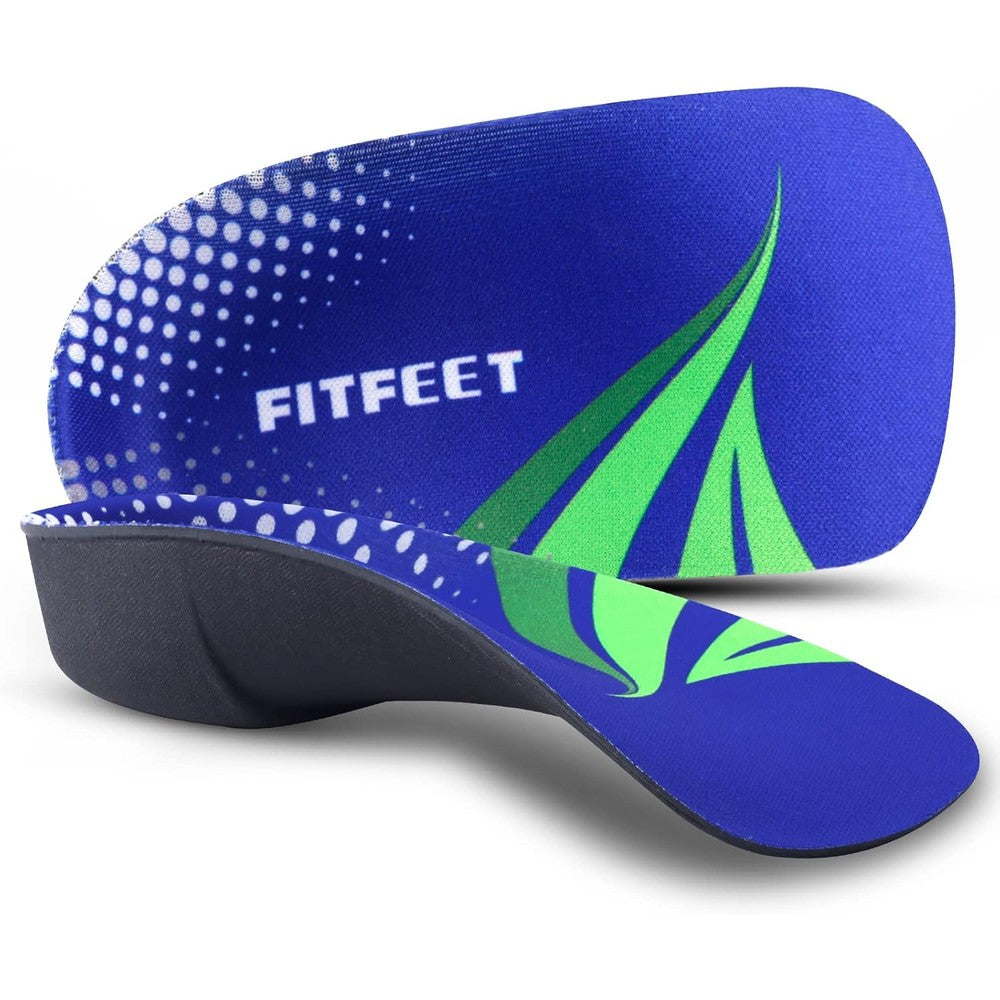 FitFeet 3/4 Arch Support Insoles front view showing high arch profile.