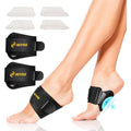 NEVVIS Arch Support Braces front view showing adjustable straps for orthotic relief.
