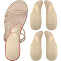 Dr. Foot Arch Support Shoe Inserts front view of beige gel pads.