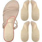 Dr. Foot Arch Support Shoe Inserts front view of beige gel pads.