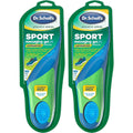 Dr. Scholl's Men's Sport Insoles 2-pack front view for athletic shock absorption.