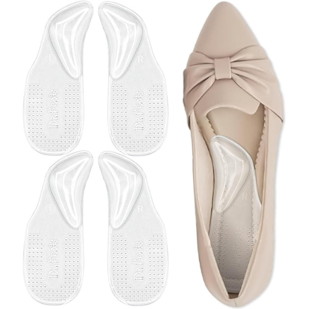 Dr. Foot Arch Support Shoe Inserts front view for plantar fasciitis relief.