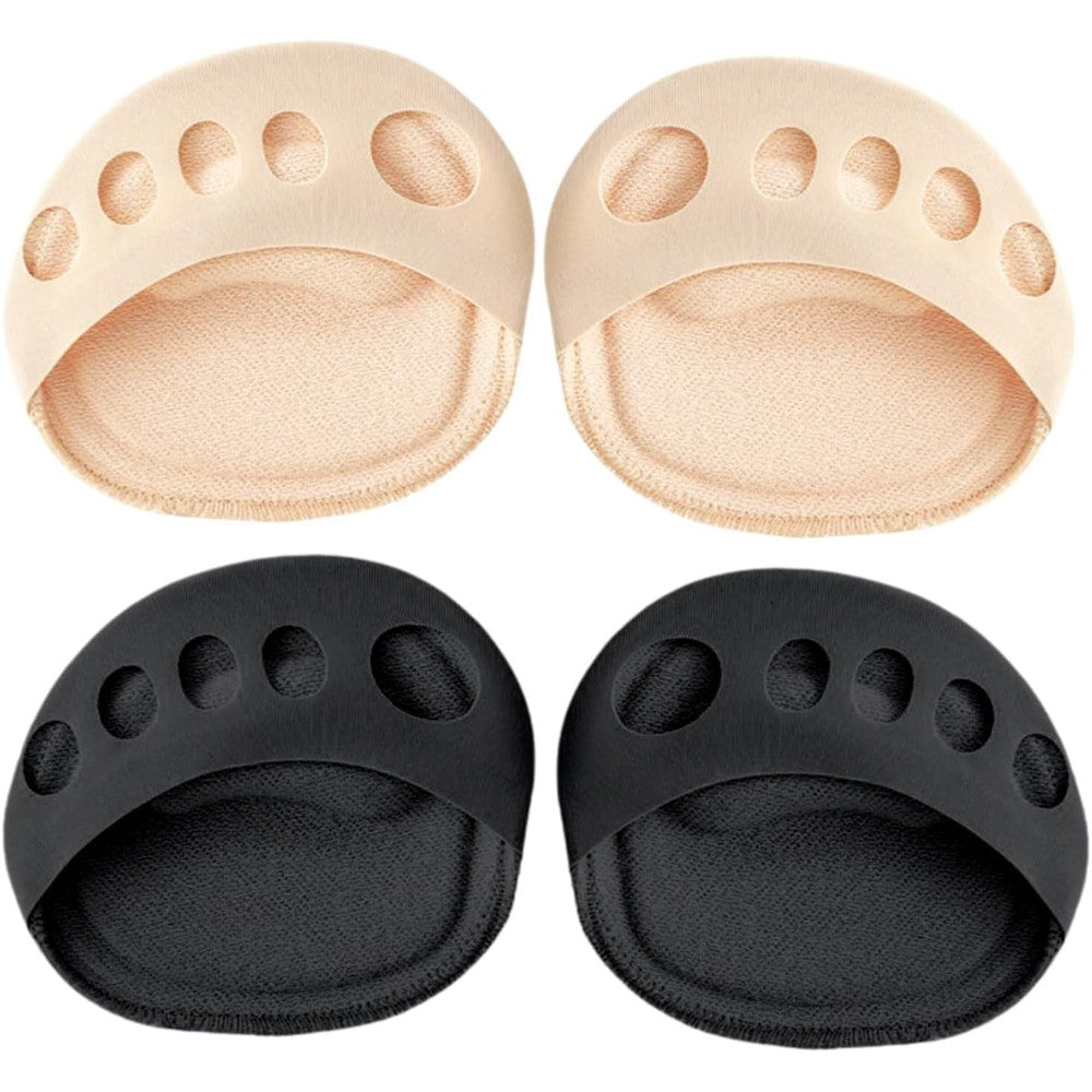 EACOZY Metatarsal Pads Invisible Socks front view showing 4D cushioning.