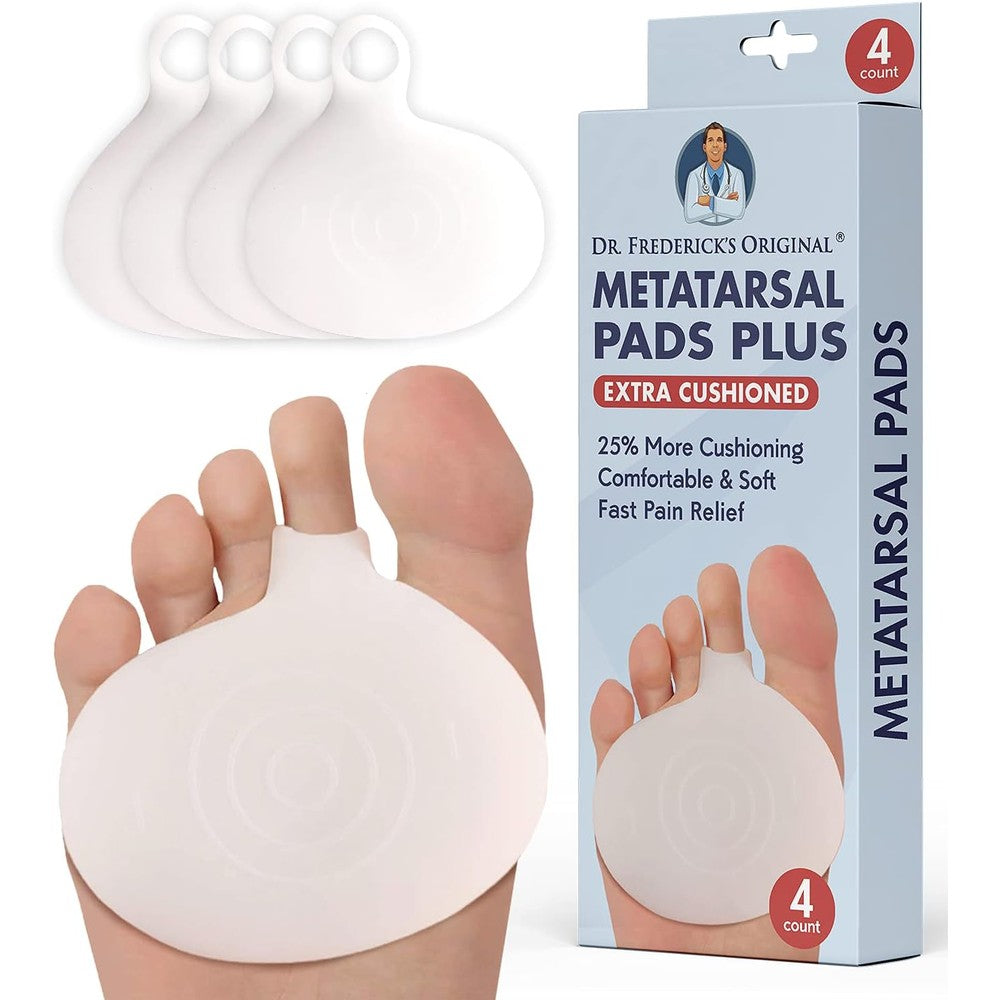 Dr. Frederick's Original Metatarsal Pads Plus front view showing extra cushioning for foot pain.