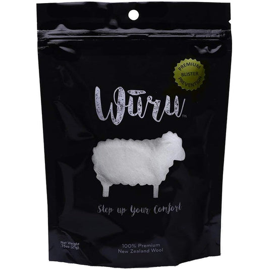 Wuru Premium Blister Prevention Wool front view packaging for foot care.