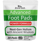 ZenFoot Advanced Foot Pads 20 pack front packaging for sleep support.