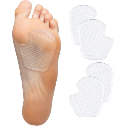 ZenToes Metatarsal Pads front view showing clear gel cushions for foot pain.