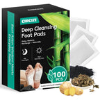 Cirgize Deep Cleansing Foot Pads 100 count box front view for natural detox
