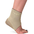 Tuli's Cheetah Gen2 Heel Cup front view compression sleeve for gymnasts.