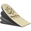 Welnove adjustable orthopedic heel lift inserts front view for leg length discrepancy.