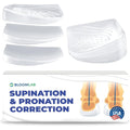 BloomLab Orthopedic Heel Wedge Inserts front view for supination correction.