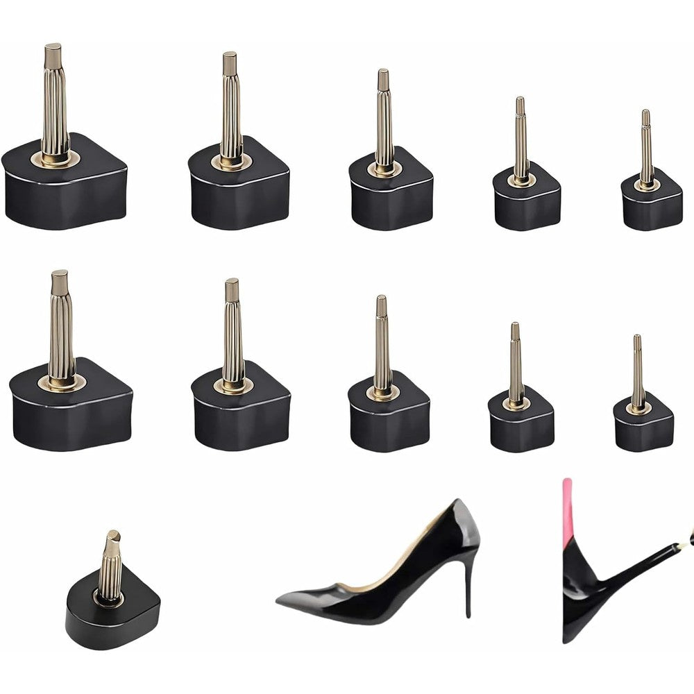 RyanDesign 10 pairs high heel tips replacement kit front view for shoe repair.