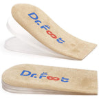 Dr Foot Adjustable Orthopedic Heel Lift Inserts front view for heel pain relief.