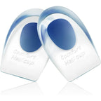 Homergy Gel Silicone Heel Cups front view for plantar fasciitis relief.