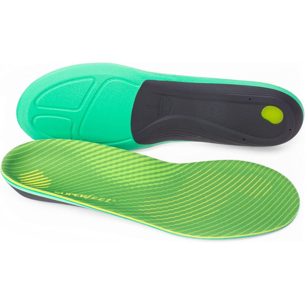 Superfeet Run Support High Arch Insoles front view orthotic running inserts