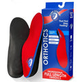 Pure Stride Professional Full Length Orthotics front view showing red top layer.