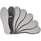 Kaps Anti Odour Shoe Insoles front view 6 pair pack charcoal inserts