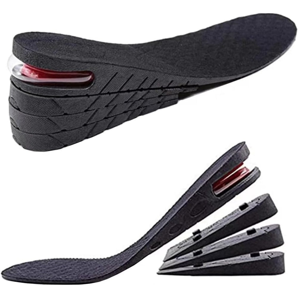 QUORYTH Height Increase Insoles front view showing 4-layer adjustable design