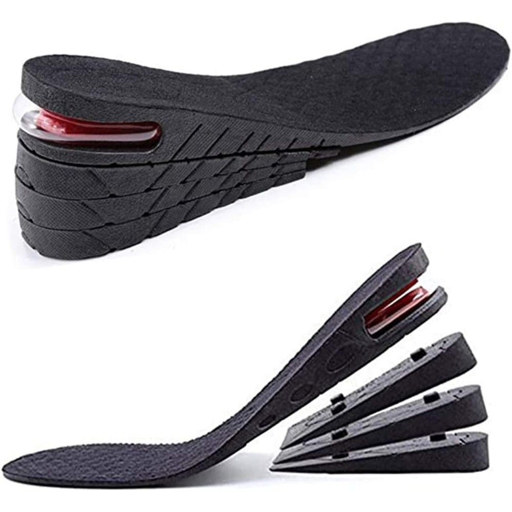 Klursy Height Increase Insoles front view showing 4-layer stackable design.