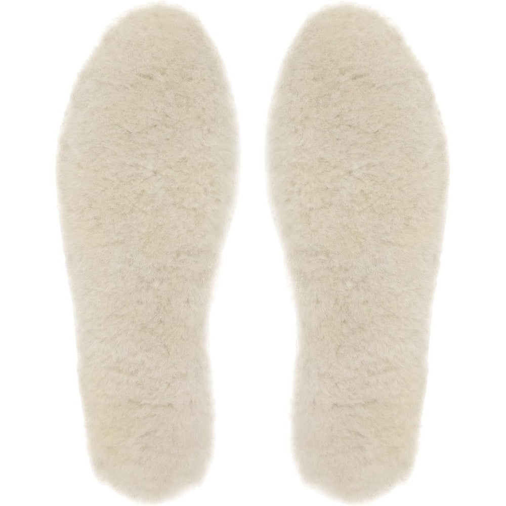 riemot Women's Genuine Sheepskin Insoles front view thick wool fleece
