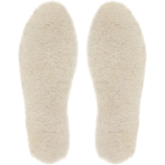 riemot Women's Genuine Sheepskin Insoles front view thick wool fleece