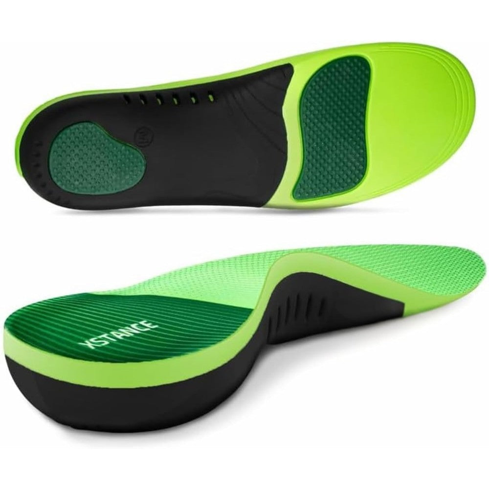 XSTANCE Insoles 2.0 front view showing high arch support and foam cushioning.