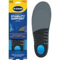 Dr. Scholl's Stabilizing Support Insoles front view showing blue heel cushion