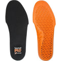 Timberland PRO Men's Anti-Fatigue Technology Replacement Insole front view with orange honeycomb pattern.