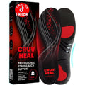 Cruvheal Plantar Fasciitis High Arch Support Insoles front view orthotic inserts