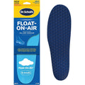 Dr. Scholl's Float-On-Air Comfort Insoles front view showing blue foam bubbles.